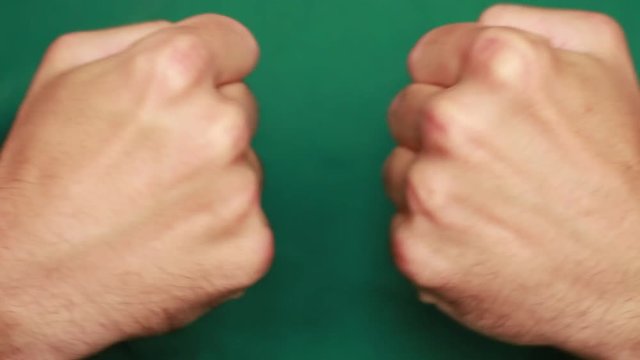 Clapping wrist with wrist closeup