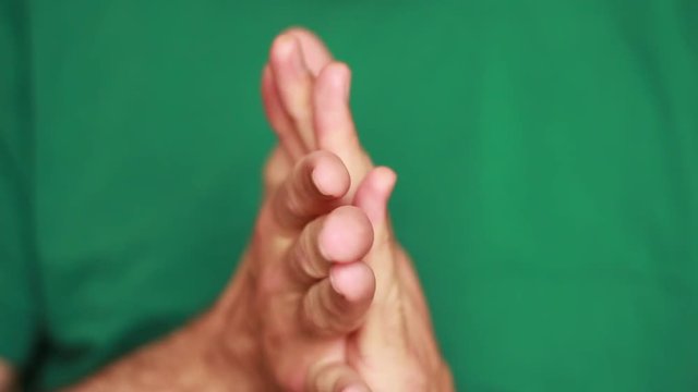 Clapping and rubbing hands