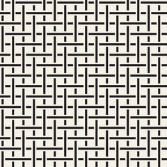 Seamless woven stripes lattice pattern. Modern stylish texture. Repeating abstract background with interlacing lines. Simple grid