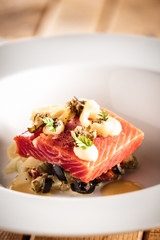 Confiertes Sockeye-Filet