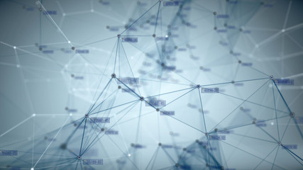 Concept of Network, internet communication - 3d render