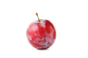 Fresh plum isolated on a white