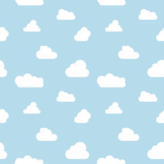 clouds seamless pattern vrctor sky