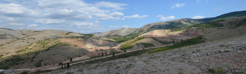 Limestone caves on the Crimean peninsula