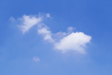 Clear sky and clouds