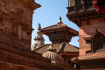 Deurstickers Bhaktapur city before earthquake, Nepal © Maygutyak