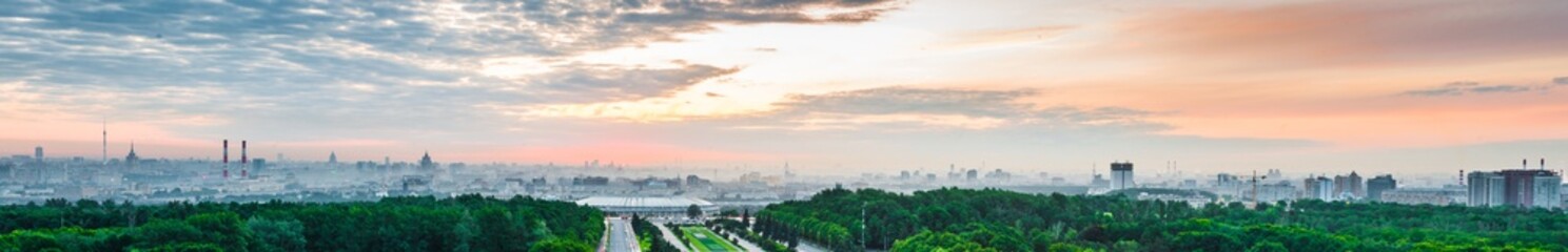 A panoramic view at Moscow
