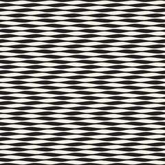 Wavy stripes vector seamless pattern. Retro wavy engraving texture. Geometric zigzag lines design...