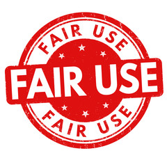 Fair use sign or stamp