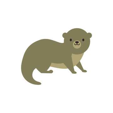Vector Illustration of an Otter