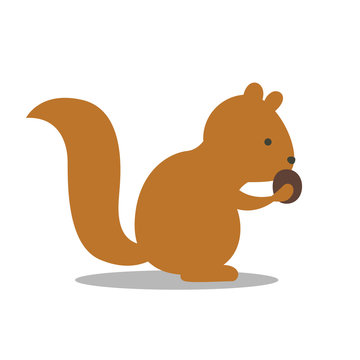 Vector Illustration of a Squirrel