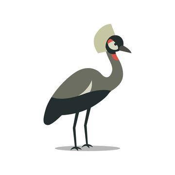 Vector Illustration of a Crane