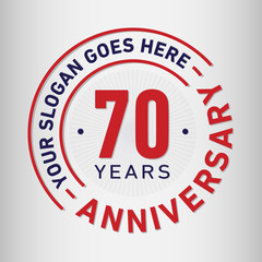 70 years anniversary logo template.
