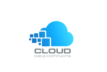 Cloud computing digital big data Logo Storage internet web