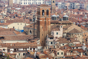 Fototapeta na wymiar Aerial panorama of Venice