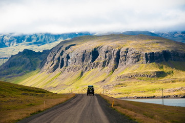 A road in Iceland, icelandic nature