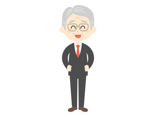 サラリーマンの男性