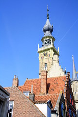 Rathausturm in Veere, Zeeland, Holland