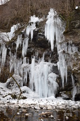 三十槌の氷柱　みそつちのつらら　人工の氷柱　埼玉県秩父市大滝地区