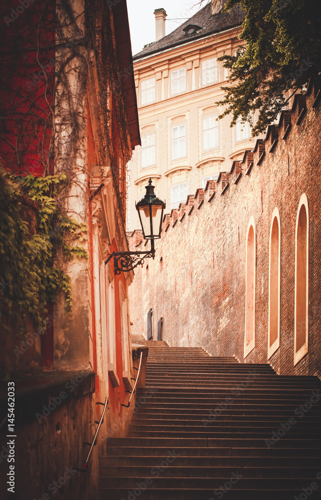 Wall mural Stair in Prague Old Town