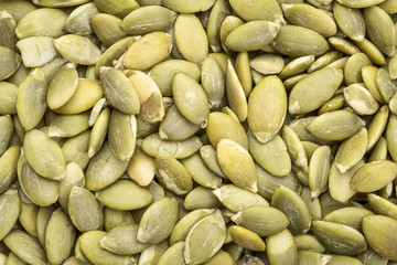 raw pumpkin seeds background