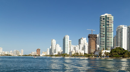 Skyline von Cartagena de Indias. Kulumbien. Karibikküste. 