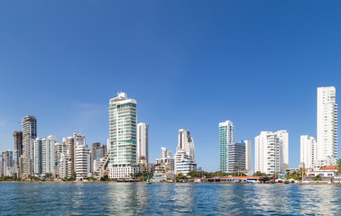Fototapeta na wymiar Skyline von Cartagena de Indias. Kulumbien. Karibikküste. 