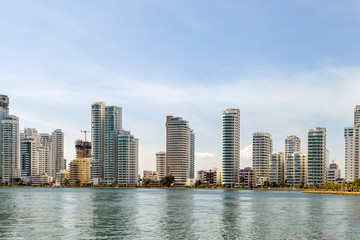 Fototapeta premium Panoramę Cartagena de Indias. Kulumbia. Wybrzeże Karaibów.