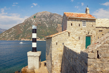 Fototapeta premium Church of Our Lady of Angels. Bay of Kotor, Montenegro