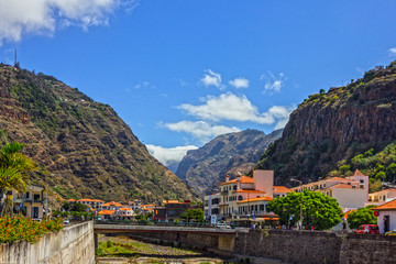 Fototapeta na wymiar Village in Madeira, Portugal.