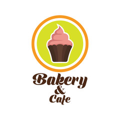 bakery logo with text space for your slogan / tagline, vector illustration