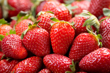 fresh strawberries as background