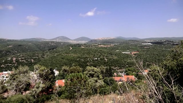 Upper Galilee. View of Miron Mountain.