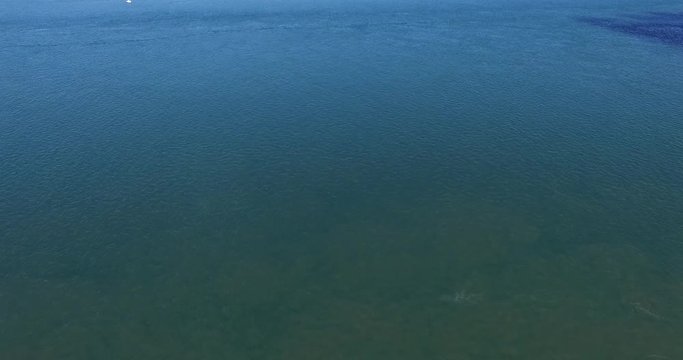 Video of the largest sand dune and ocean. Dune du Pilat in Europe, Arcachon, France. Footprints on the sand, video for site background