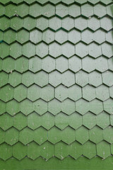 green wooden tile roof texture