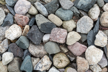 Abstract background with pebbles - round sea stones