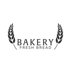 Bakery shop emblem, labels, logo and design elements. Fresh bread and wheat. Vector illustration.