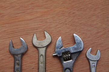 wrench set background.