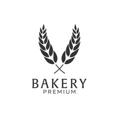 Bakery shop emblem, labels, logo and design elements. Fresh bread and wheat. Vector illustration.