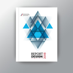 Fototapeta premium Abstract geometric triangular polygon corporate background for business annual report book cover brochure flyer poster