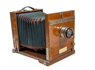 alte plattenkamera, vintage fotoapparat um 1900