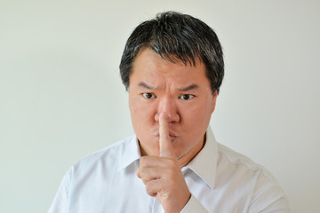 Quiet facial expression - male adult