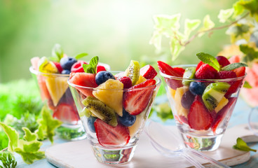 Fruit and berry salad
