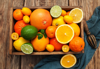 Fresh citrus fruits