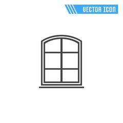 Window icon. Vector sign symbol.