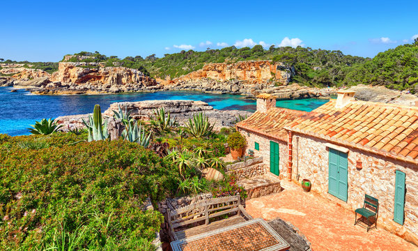 Mallorca Cala Almunia Spanien Landschaft mit Mittelmeer