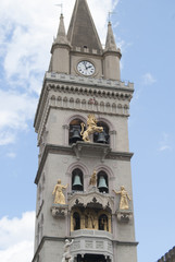 the watch tower of the Cathedral of Messina