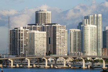 Fototapeta na wymiar Miami Downtown Skyline