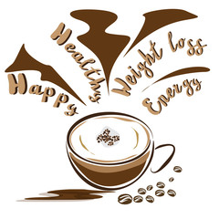 benefits of coffee,coffee icon of Health Benefits
