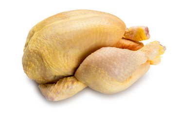 Pollo crudo entero